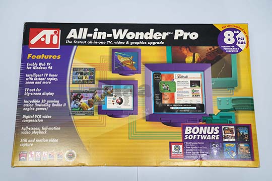 ATI All-In-Wonder Pro 8MB 显示卡（ATI Rage Pro TURBO AGP芯片）